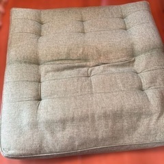 2人掛けローソファ グリーンの画像