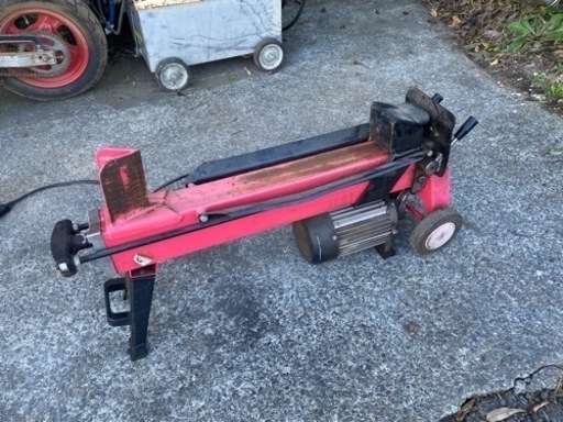 電動　油圧　薪割り機　薪ストーブ　キャンプ