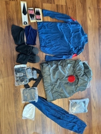 豪華版！◆コスプレ衣装 ナルト NARUTO◆はたけ カカシ 忍者靴、額あて付き