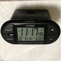 ★シチズン 電波目覚まし時計 動作品