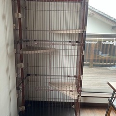 ペット　キャットタワー　ケージ型　さらに値下げの画像