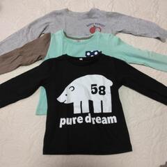95㎝長袖Tシャツ3枚