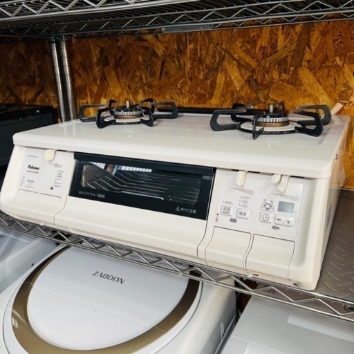 《売約済》【池上店】　パロマ Paloma PA-360WHA every chef エブリシェフ　ガス台　ガスコンロ　キッチン　家電　都市ガス　東京ガス　水無し　両面焼き　グリル　2019年製　白　アイボリー　ホワイト