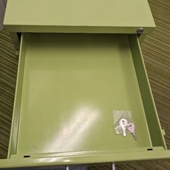 3段デスクワゴン グリーン（5）の画像