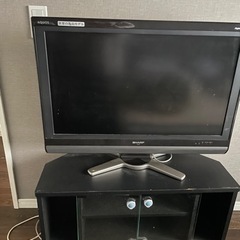 SHARP液晶テレビ LC 32DE5 テレビ台も一緒に！の画像