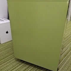 3段デスクワゴン グリーン（6）の画像