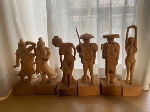 彫刻刀　オリジナル作品　6体