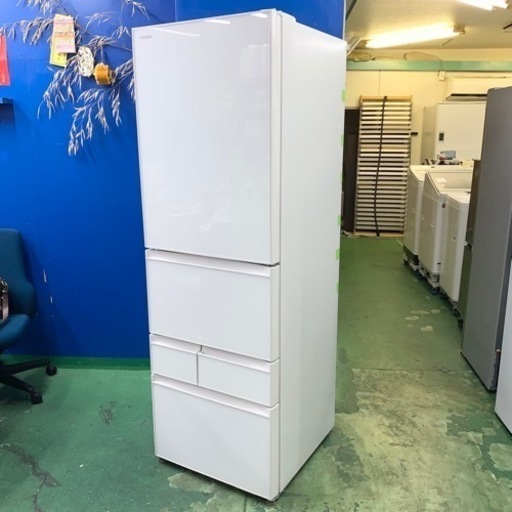 ⭐️TOSHIBA⭐️冷凍冷蔵庫　2021年411L自動製氷美品大阪市近郊配送無料