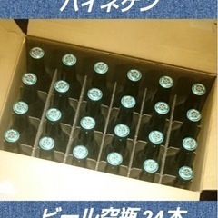 ハイネケン 空き瓶 フタ付き 1ケース(24本)
