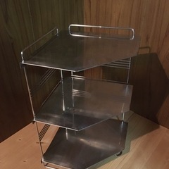 お取引中　キッチンコーナーラック　3段　ステンレス