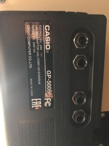 カシオ　GP500 BP 椅子ヘッドフォン 付属