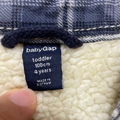 babyGap100cmモコモコジャンパーの画像