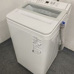 高年式!2022年製! パナソニック/Panasonic NA-FA7H1-W 全自動洗濯機 7kg ホワイト ガラストップ クリアウィンドウ 中古家電 店頭引取歓迎 R7705