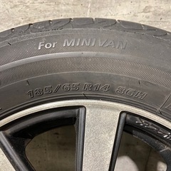 ４本セット ブリジストン 夏タイヤ 14インチ アルミホイール 185/65 R14 86Hの画像