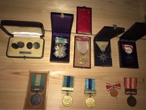 値下げ】大正時代 三ツ星 隊長 兵服 メダル 勲章 写真