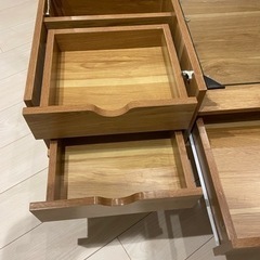 【取引終了】ドレッサーテーブル（鏡･収納付き）の画像