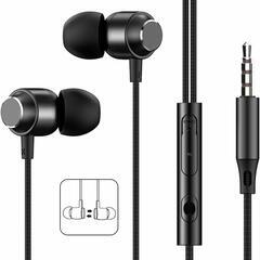 【未使用に近い】イヤホン 有線 3.5mm マイク付き リモコン...
