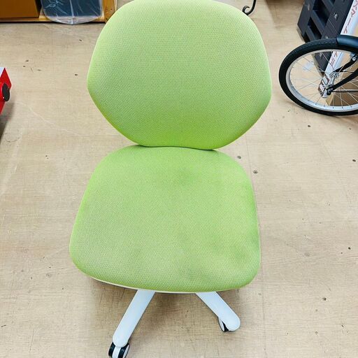 12/8ニトリ オフィスチェア セルト グリーン 事務用品