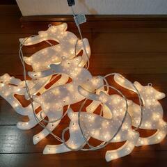 クリスマス　イルミネーション　トナカイの画像