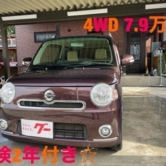 ご成約頂きました！ミラココア4WD平成24年式7.9万キロナビテ...
