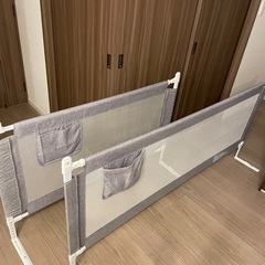 ダブルベッドベビーガード　ベッドフェンス190㎝　140㎝の画像