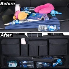 トランクルーム収納 後部座席車収納シート トランク車載 荷物収納 壁掛けの画像