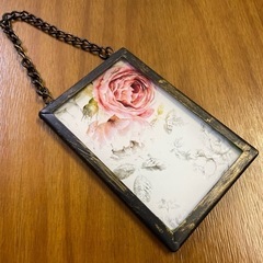 アイアン　バラの壁飾り