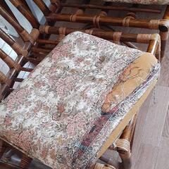籐家具　ソファの画像