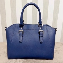 MICHEAL KORS 2wayハンドバッグ ネイビーの画像