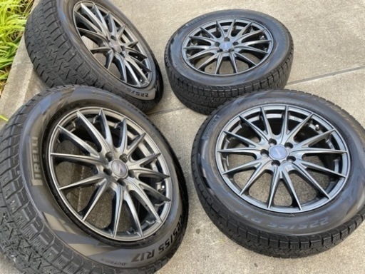 225 55 R17 アルミホイール ピレリ アイスアシンメトリコ Pirelli ICE ASIMMETRICO スタッドレス