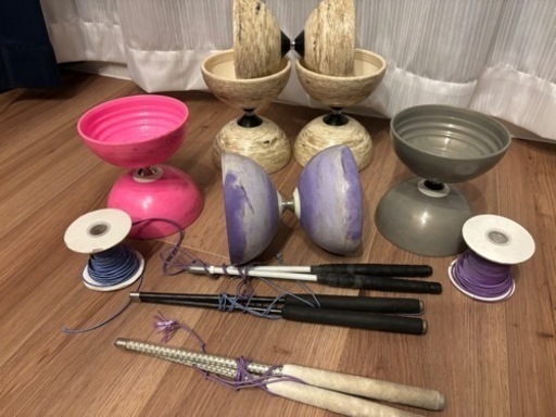 ジャグリングの道具(ディアボロ、ボール)少し値下げしました。