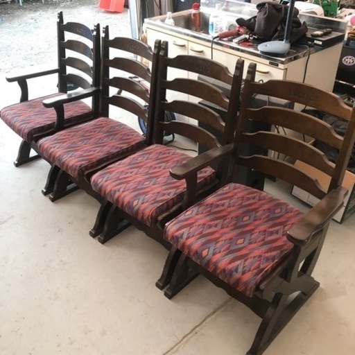 カリモク  RUSTIC ダイニングチェア4脚 ルスティック ビンテージ家具