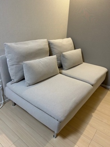 【半年使用】IKEA ソーデルハムン　コンパクトソファ　ライトベージュ