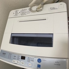 洗濯機 AQW-S60D(W) 6.0kgの画像