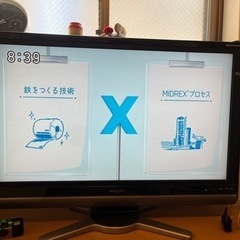 SHARP 2009年製　37型液晶テレビ　Blu-ray内蔵型...