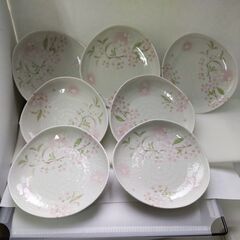 食器　美濃焼　花庵　5寸　三角皿　中皿　7枚セット　取り皿　デザ...