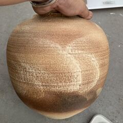 宮島焼 川島陶斎 作 壺 花瓶 飾り インテリア 置物骨董品 花器 花入の画像