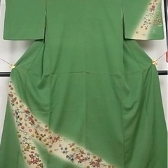 暈し染め　訪問着　袋帯セット　未使用帯締め付きの画像