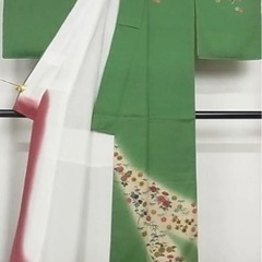 暈し染め　訪問着　袋帯セット　未使用帯締め付きの画像