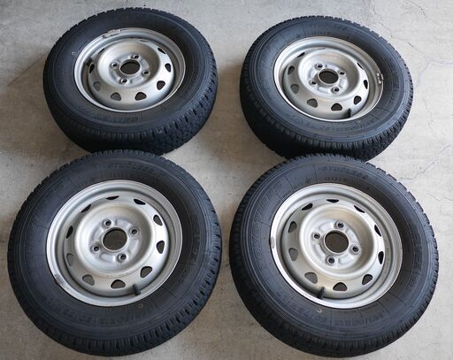 スタッドレス＆ホイール　145/80R12 80/78N LT ４本セットで