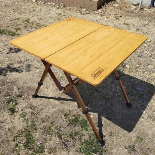 コールマン高級シリーズ/コンフォートマスター　バンブーラウンジテーブル65【美品】