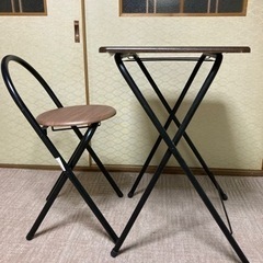 折りたたみデスク＆イスセット