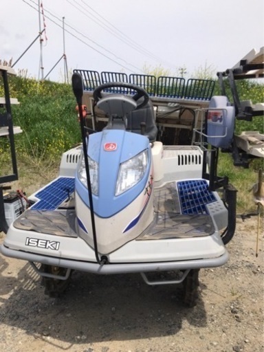 交渉中　福島県｜59時間☆イセキ｜田植え機｜さなえ｜5条植え｜NP50V-L｜電動苗レール｜オートリフト｜あぜクラッチ｜Zターン｜NP50｜中古｜整備済み｜バッテリー新品