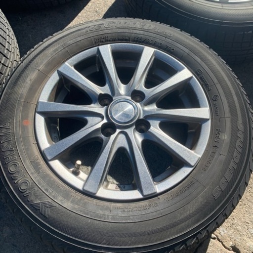スタッドレスタイヤアルミ4本セット155/80R13
