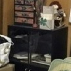 【予約済み】収納棚(黒)和柄の小引き出し