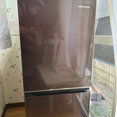 冷蔵庫売ります！ハイセンス  ダークブラウン HR-G13C-B...