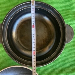 中古　ガス用　陶器鍋の画像