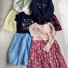 女児服 140 まとめ売り16点 ワンピース トレーナー キュロ...