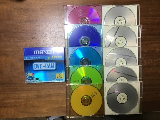 函館発　DVD-RAM  データ用　10枚　Video用　5枚　マクセル製