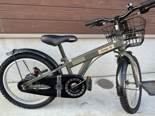 jeep 子供自転車　18インチ　カーキー　★泉大津市〜岬町まで配達可能！！